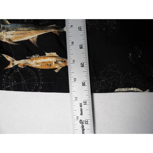 Hook & Tackle Shirt Mens Button Up XL Fish Trout Cotton Poplin Outdoors DadCore - Picture 5 of 8